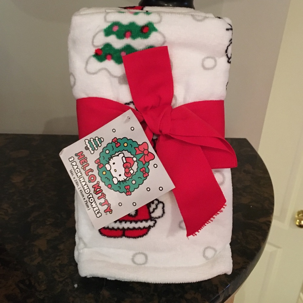 Hello Kitty - 2 pack hand towels - Christmas edition
